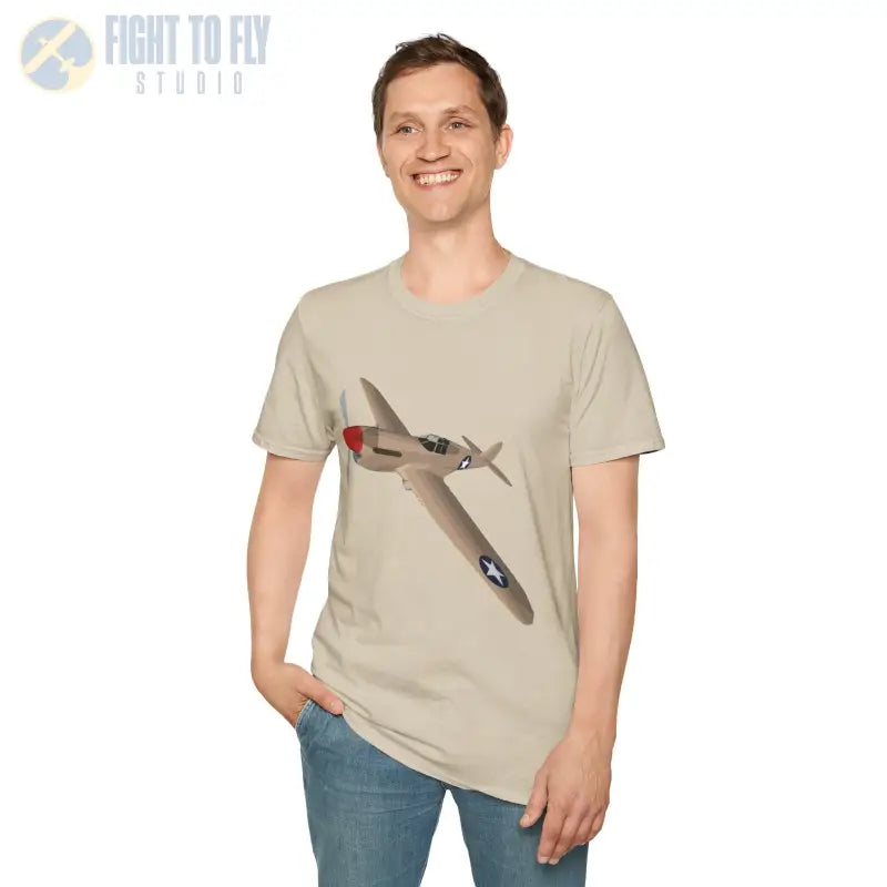 P-40 – Sharkmouth Legend T-Shirt - Pilot gifts - WWII warbird t-shirt