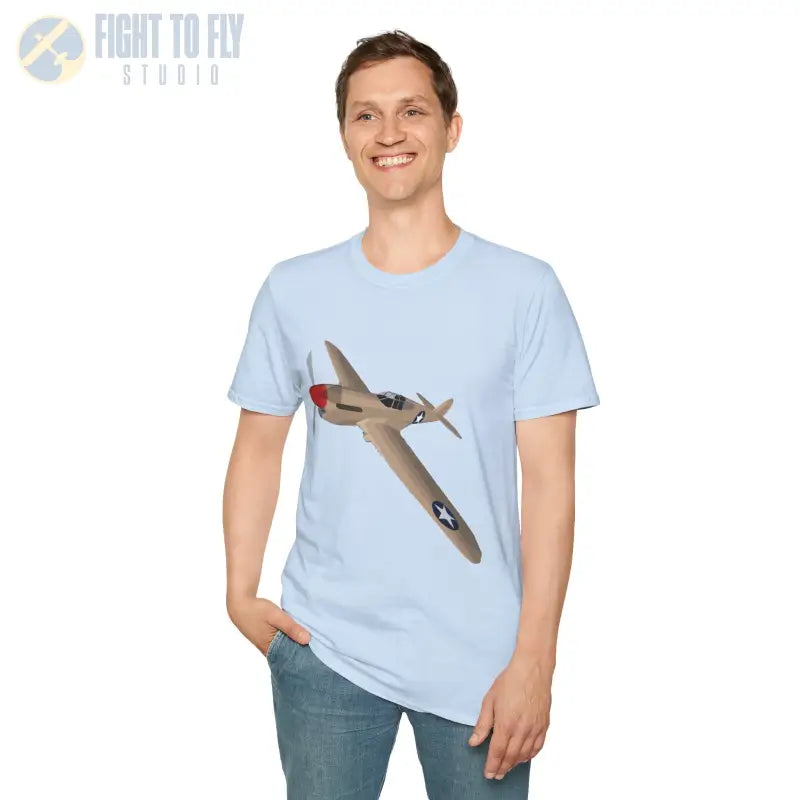P-40 – Sharkmouth Legend T-Shirt - Pilot gifts - WWII warbird t-shirt