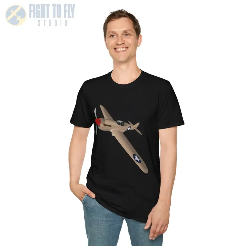 P-40 – Sharkmouth Legend T-Shirt - Pilot gifts - WWII warbird t-shirt
