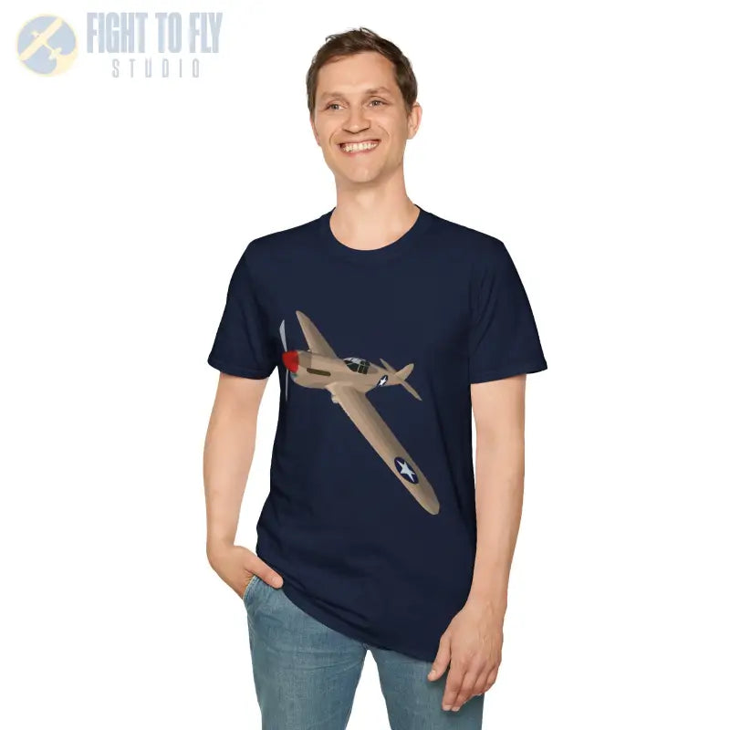 P-40 – Sharkmouth Legend T-Shirt - Pilot gifts - WWII warbird t-shirt