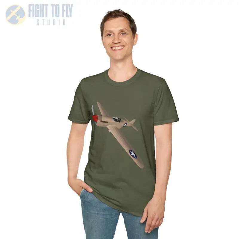 P-40 – Sharkmouth Legend T-Shirt - Pilot gifts - WWII warbird t-shirt