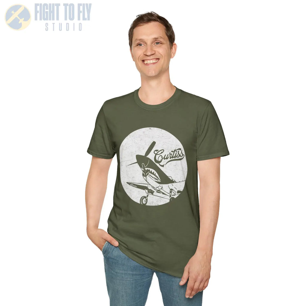 P-40 Warhawk “Curtiss Heritage” WWII T-Shirt - Pilot gifts - warbird t-shirt
