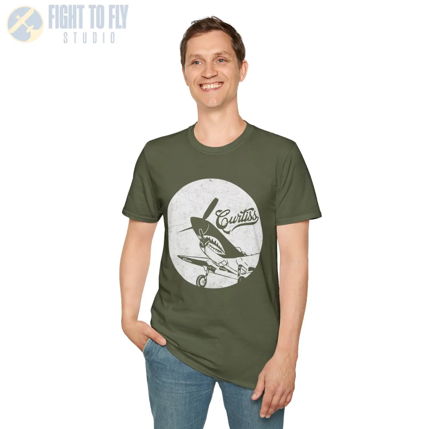 P-40 Warhawk “Curtiss Heritage” WWII T-Shirt - Pilot gifts - warbird t-shirt