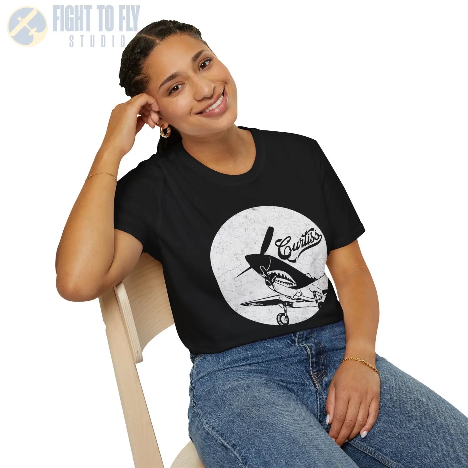 P-40 Warhawk “Curtiss Heritage” WWII T-Shirt - Pilot gifts - warbird t-shirt