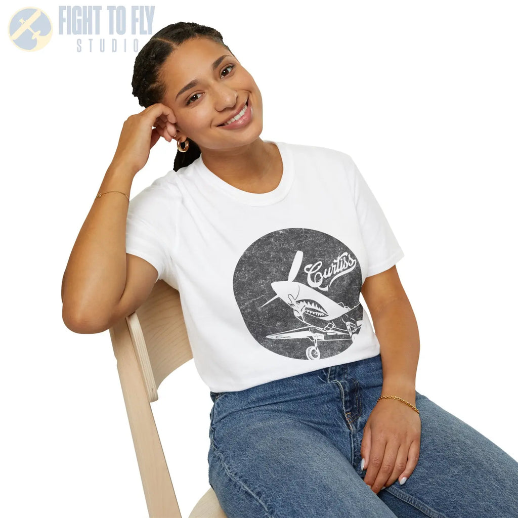 P-40 Warhawk “Curtiss Heritage” WWII T-Shirt - Pilot gifts - warbird t-shirt
