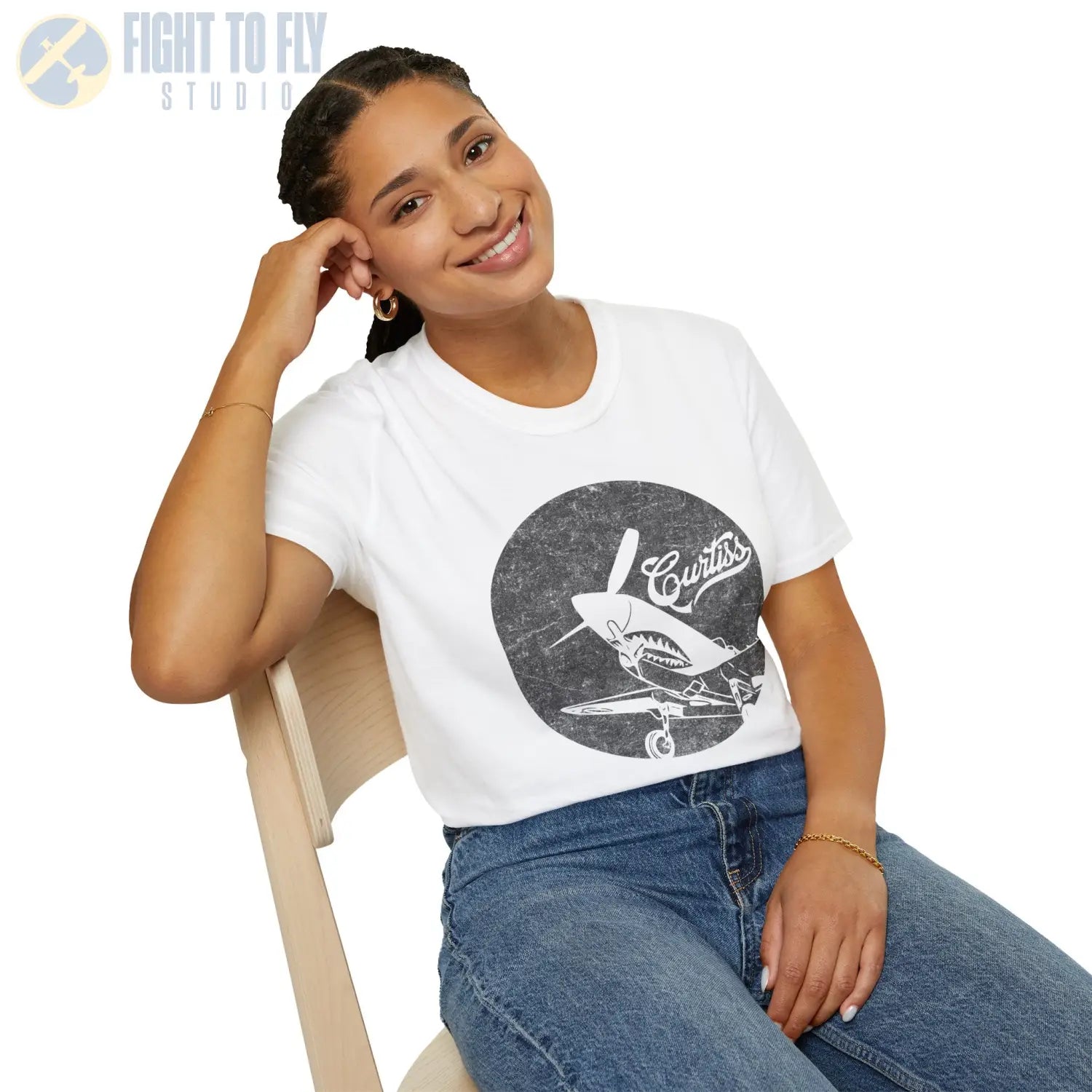 P-40 Warhawk “Curtiss Heritage” WWII T-Shirt - Pilot gifts - warbird t-shirt