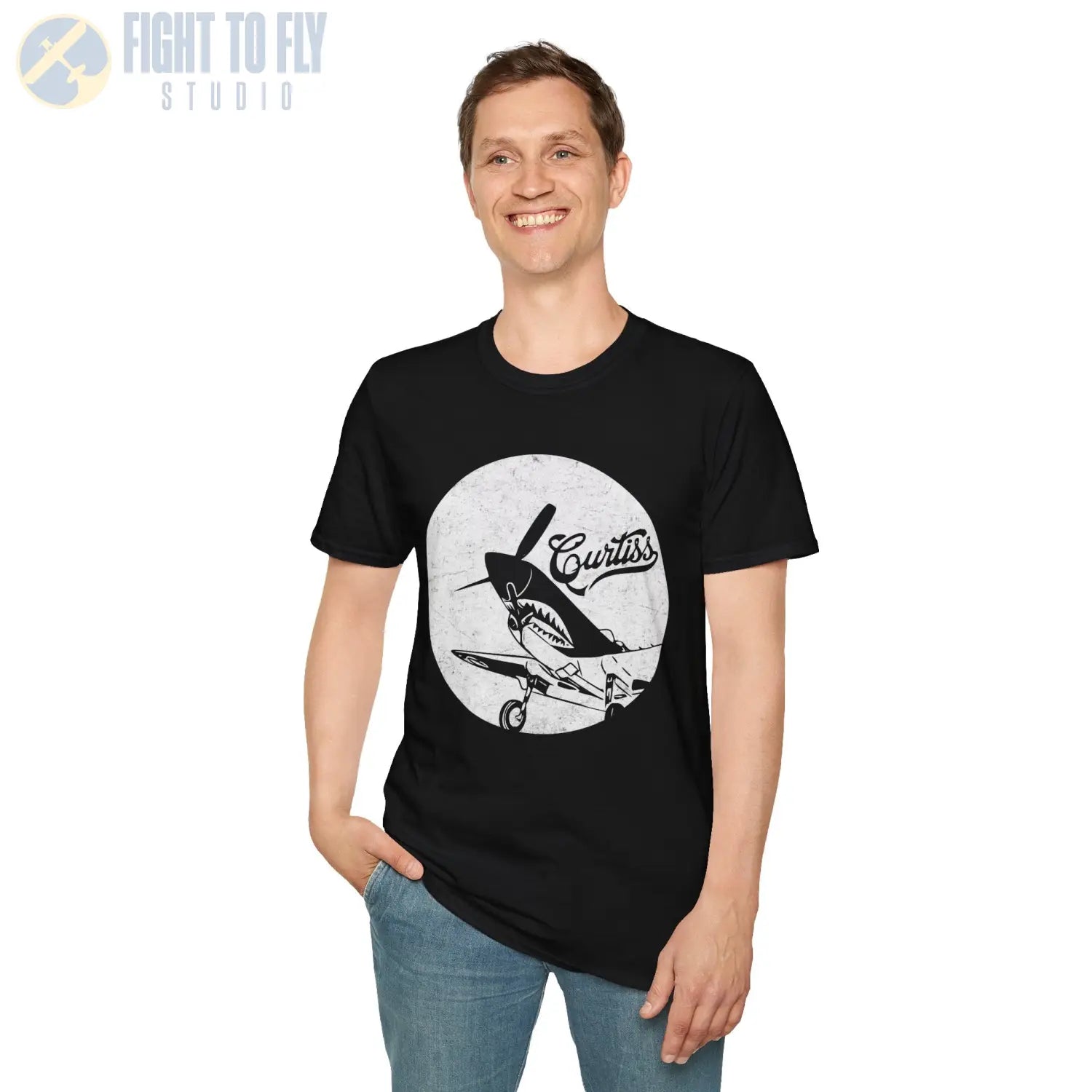 P-40 Warhawk “Curtiss Heritage” WWII T-Shirt - Pilot gifts - warbird t-shirt