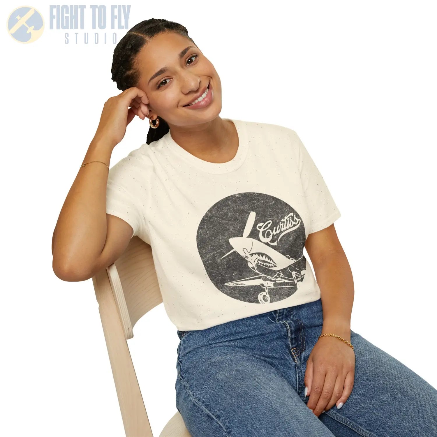 P-40 Warhawk “Curtiss Heritage” WWII T-Shirt - Pilot gifts - warbird t-shirt