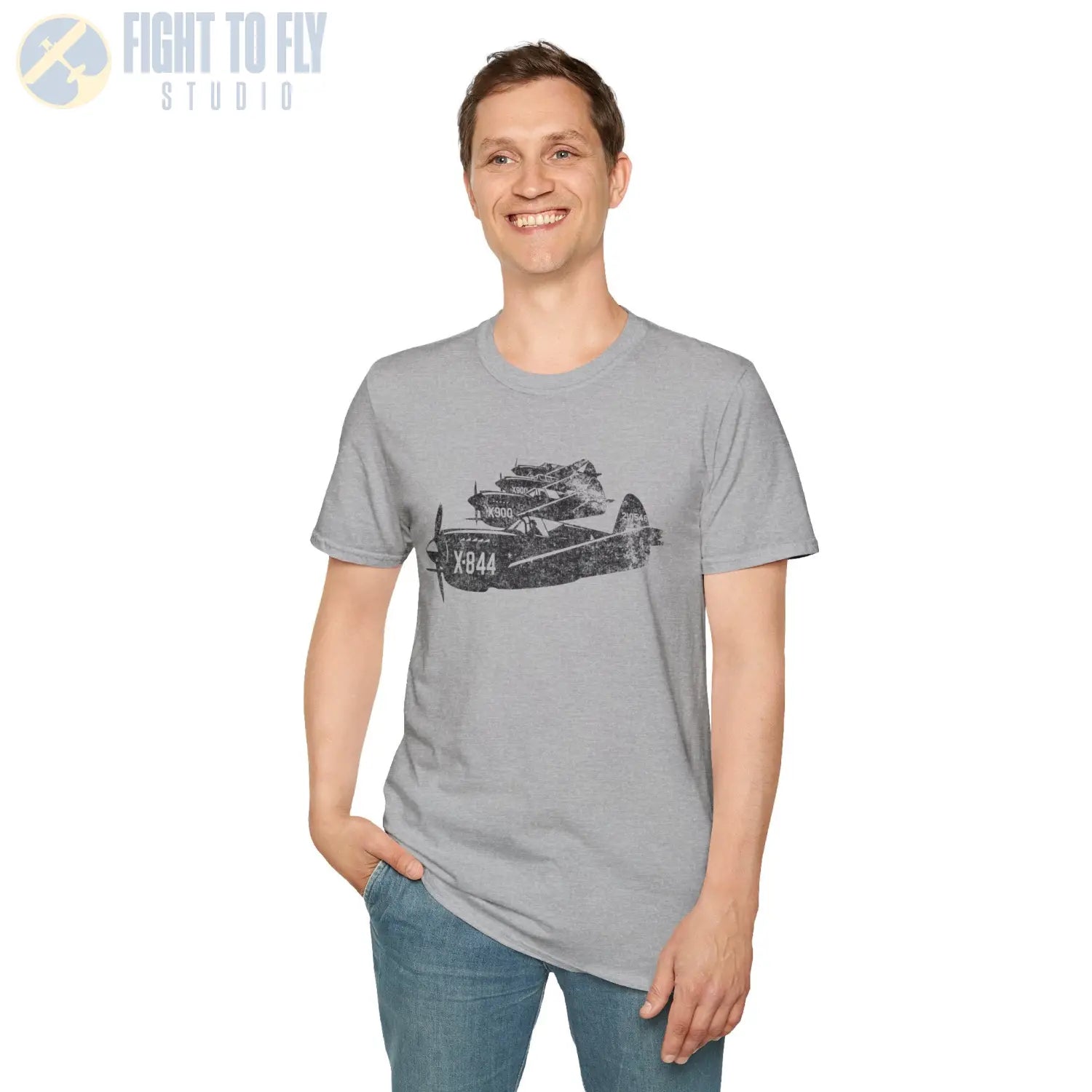 P-40 Warhawk “Formation Flight” WWII T-Shirt - Pilot gifts - warbird t-shirt