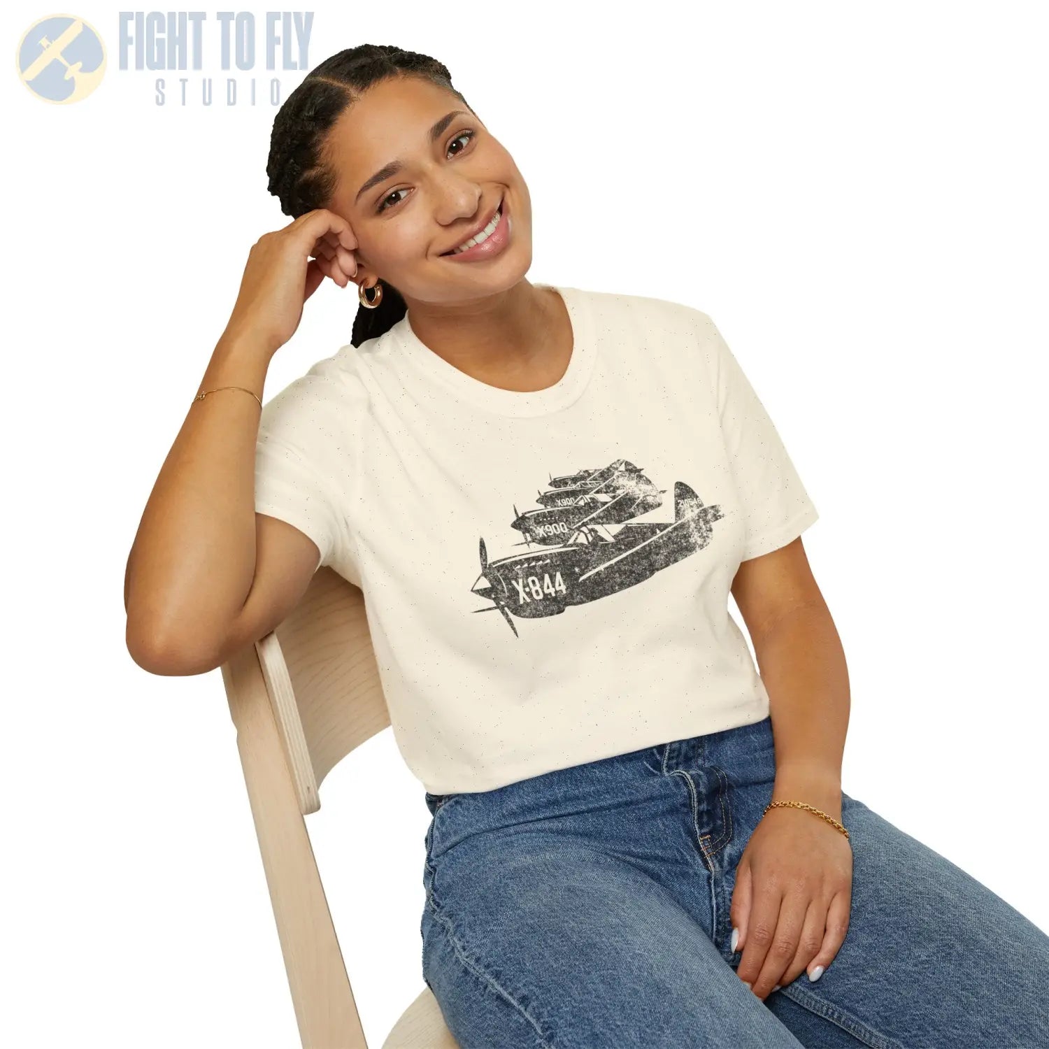 P-40 Warhawk “Formation Flight” WWII T-Shirt - Pilot gifts - warbird t-shirt