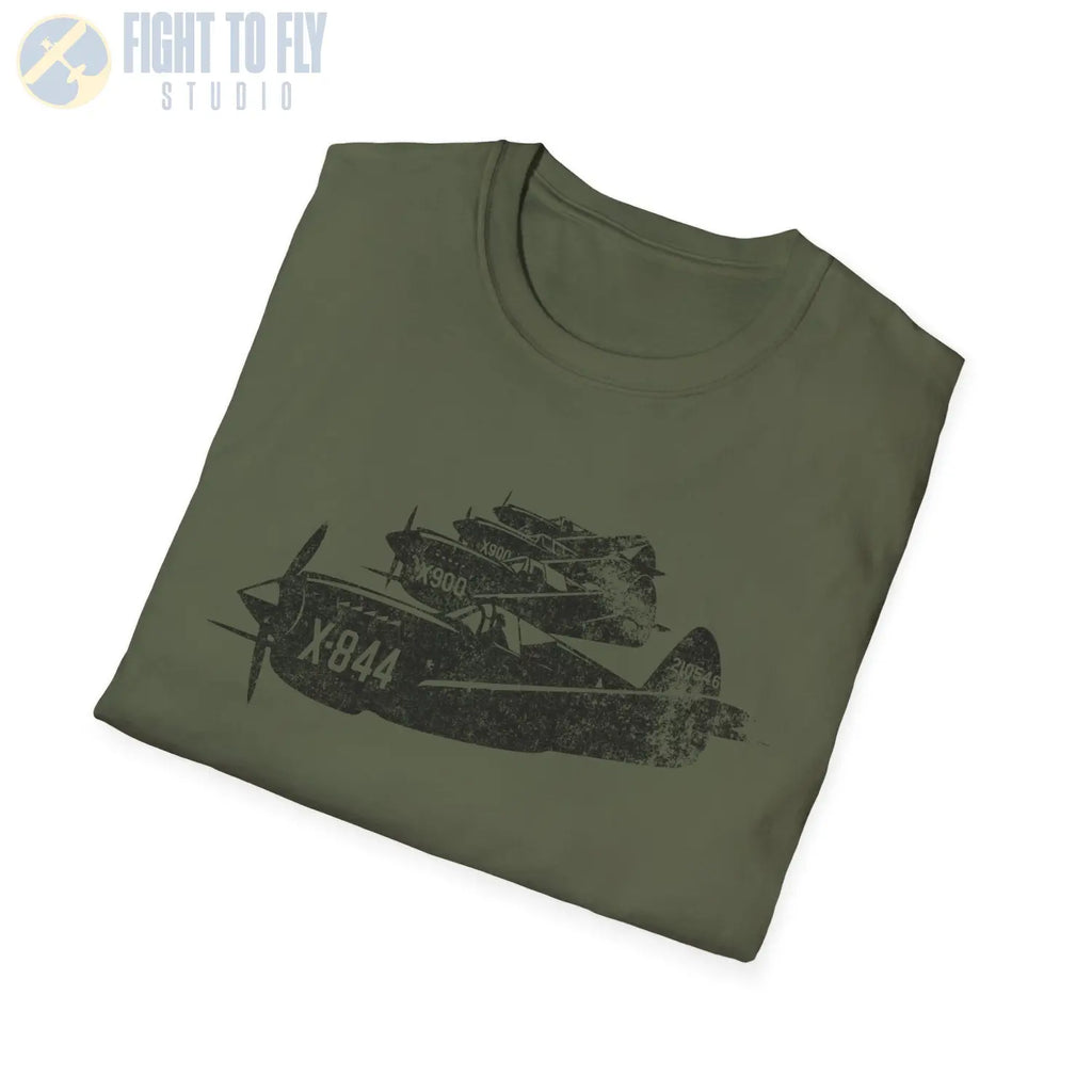 P-40 Warhawk “Formation Flight” WWII T-Shirt - Pilot gifts - warbird t-shirt