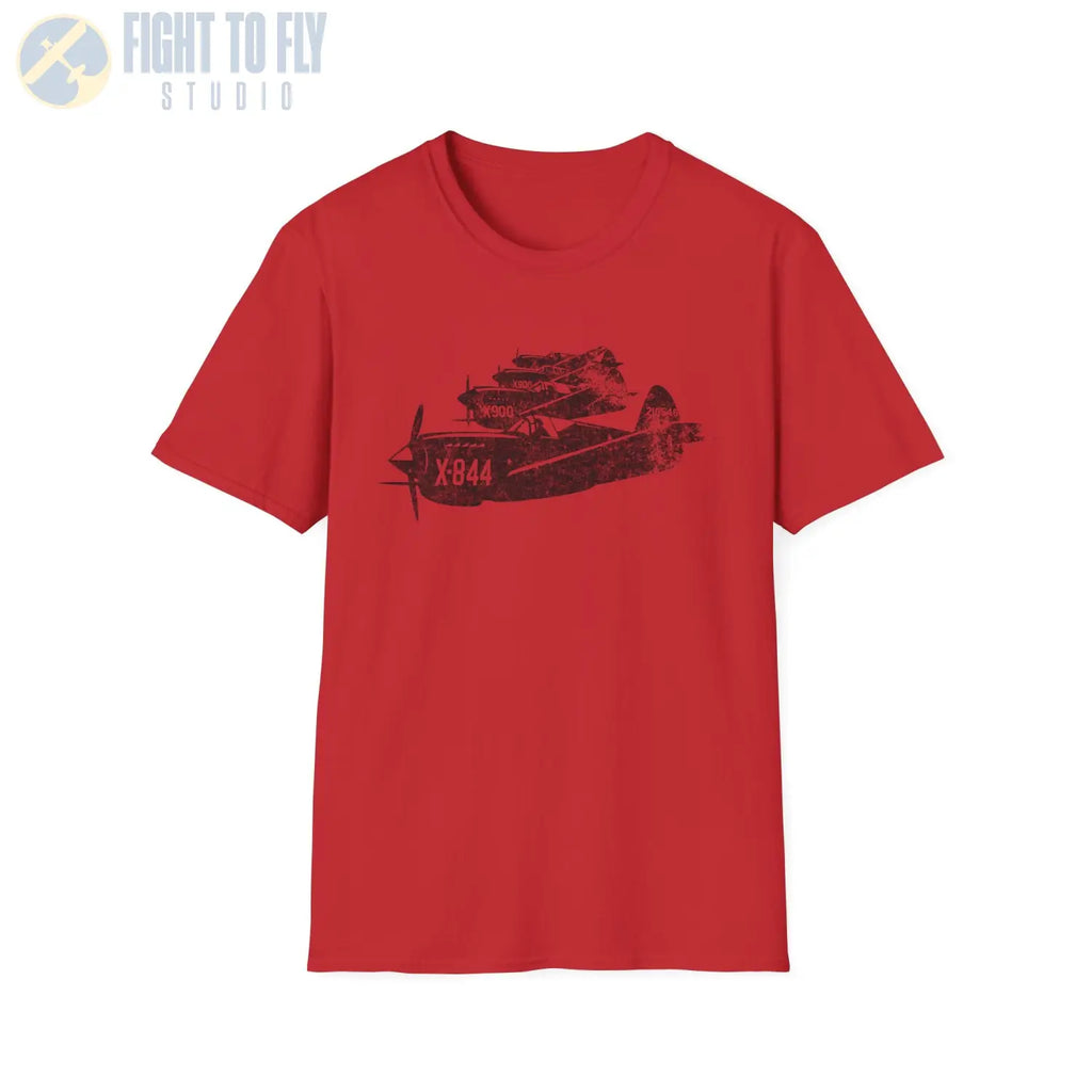 P-40 Warhawk “Formation Flight” WWII T-Shirt - Pilot gifts - warbird t-shirt