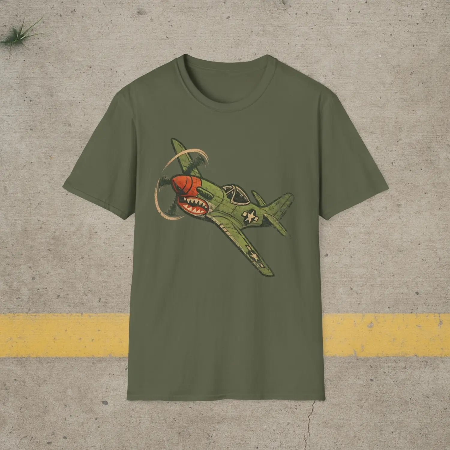 P-40 Warhawk “Nose Art Style” WWII T-Shirt - Pilot gifts - warbird t-shirt