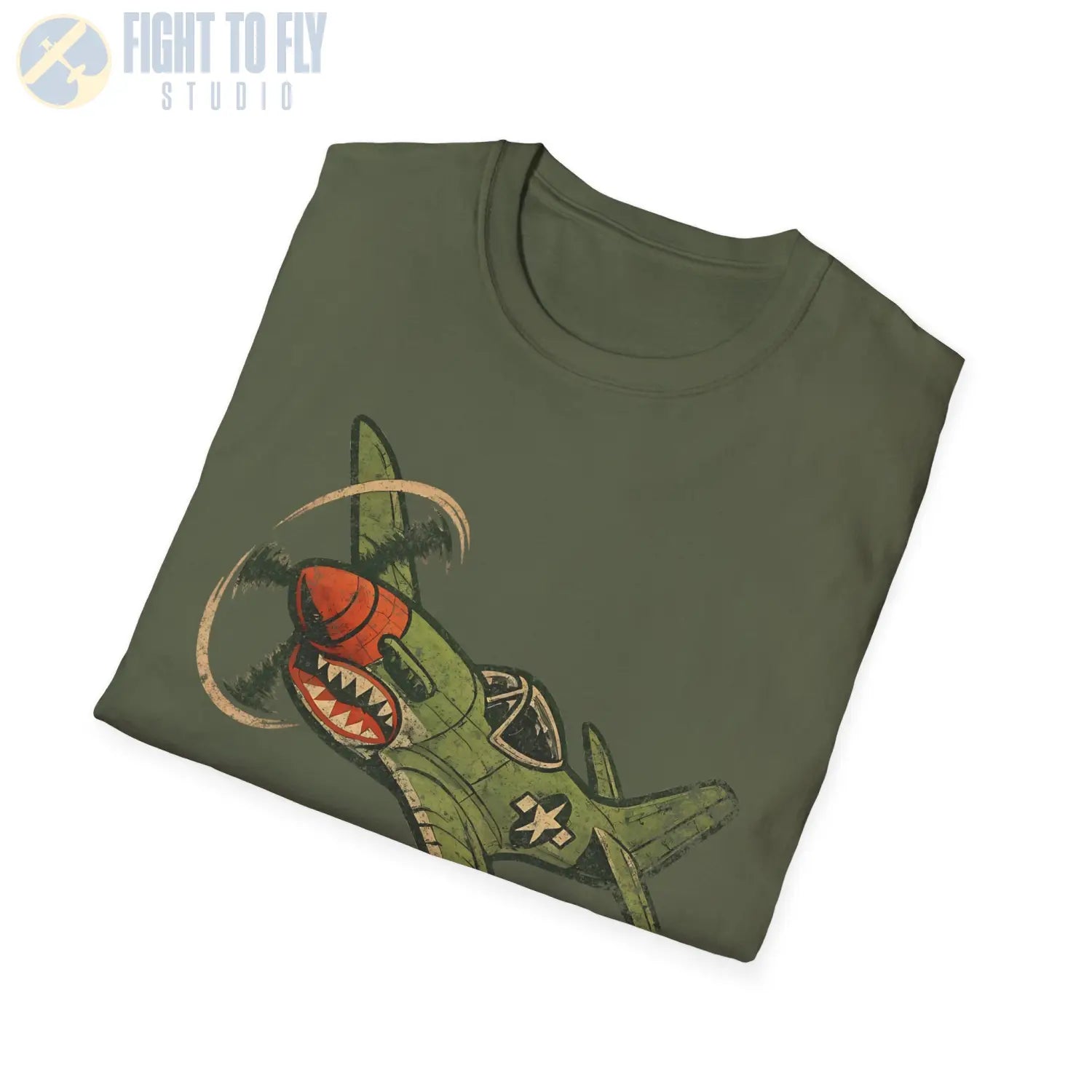 P-40 Warhawk “Nose Art Style” WWII T-Shirt - Pilot gifts - warbird t-shirt