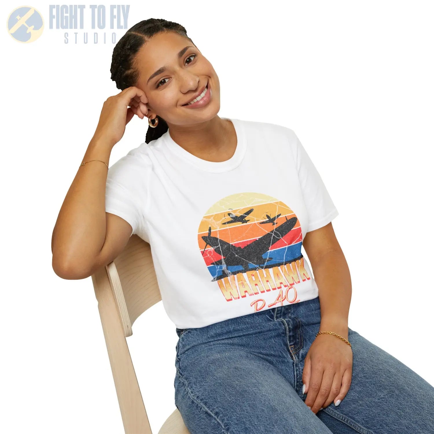 P-40 Warhawk Premium T-Shirt - Pilot gifts - WWII warbird t-shirt