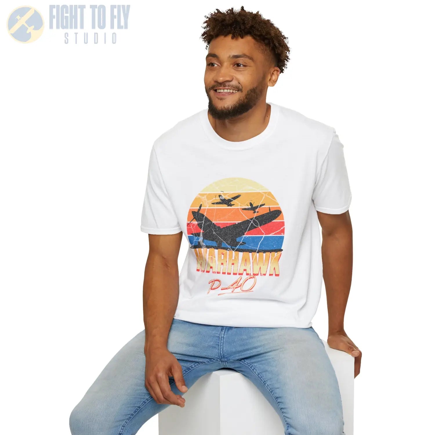 P-40 Warhawk Premium T-Shirt - Pilot gifts - WWII warbird t-shirt