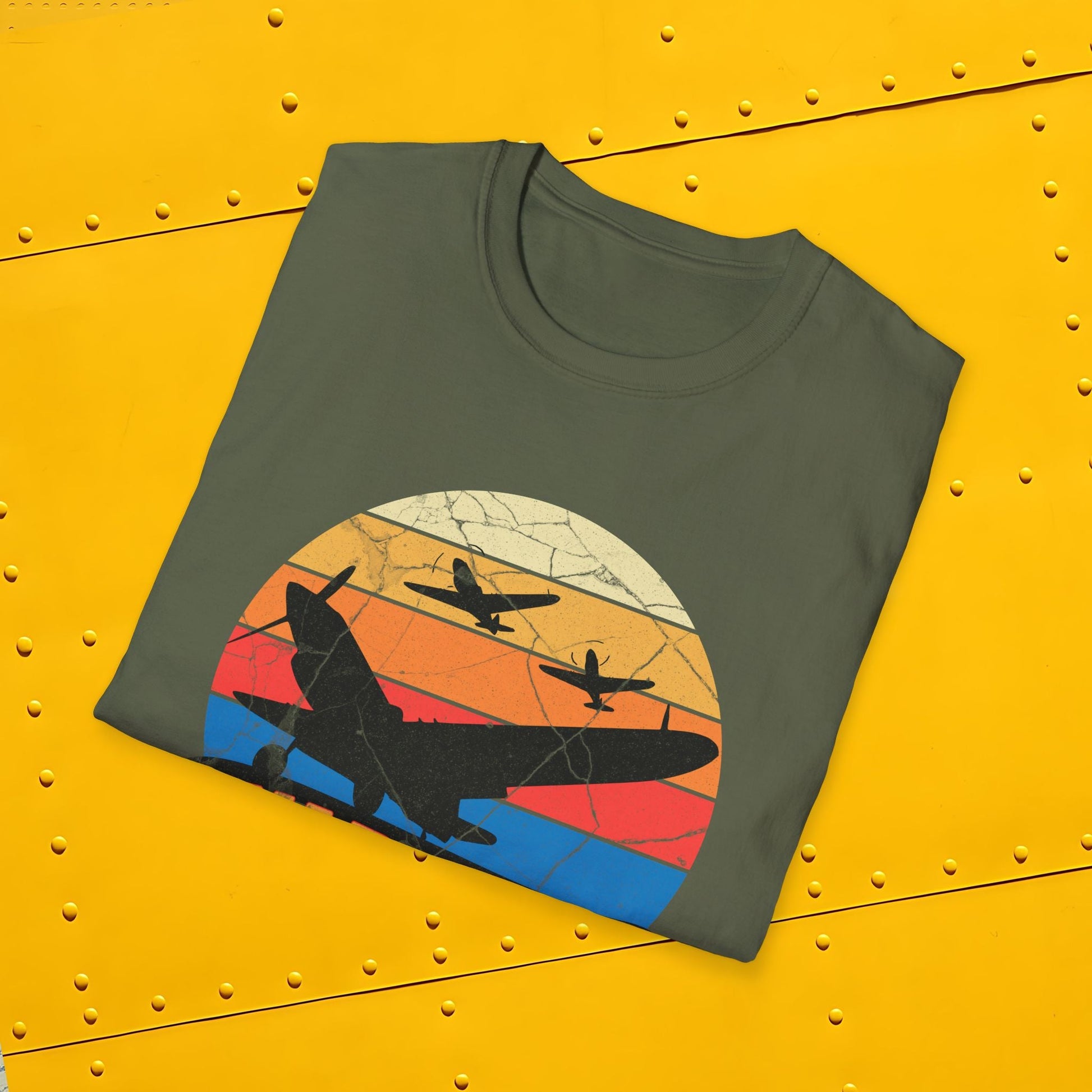 P-40 Warhawk Premium T-Shirt – WWII Fighter Full Graphic Aviation Tee - Pilot gifts - warbird t-shirt