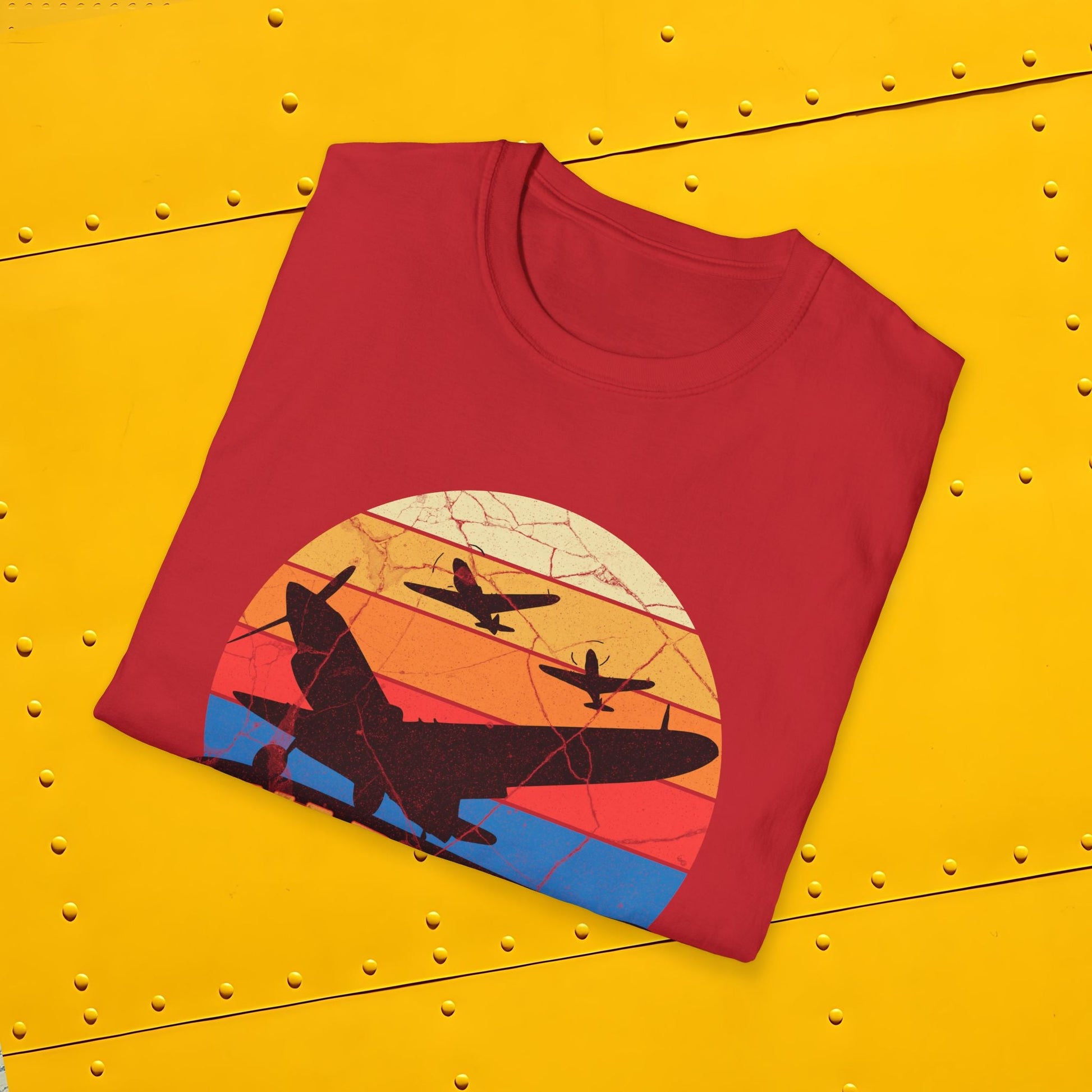 P-40 Warhawk Premium T-Shirt – WWII Fighter Full Graphic Aviation Tee - Pilot gifts - warbird t-shirt