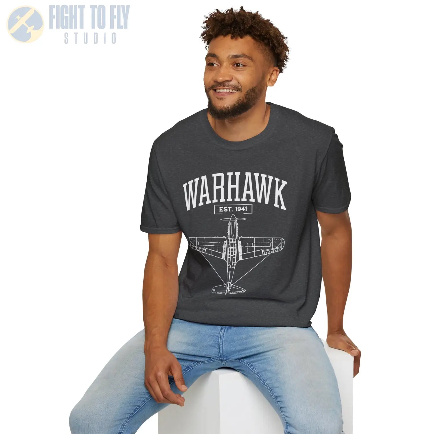 P-40 Warhawk - T-Shirt - Pilot gifts - WWII warbird t-shirt