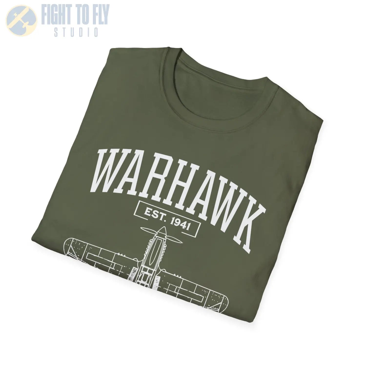 P-40 Warhawk - T-Shirt - Pilot gifts - WWII warbird t-shirt