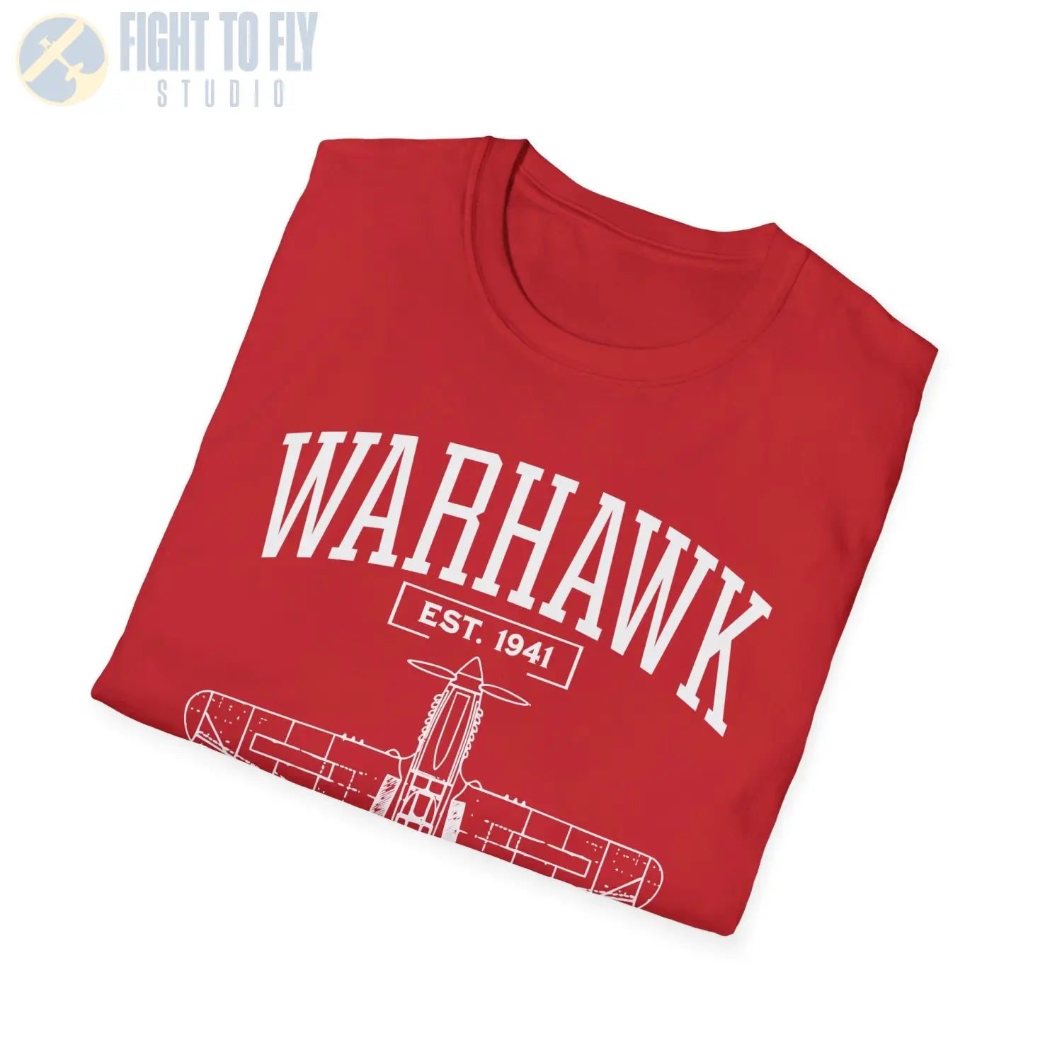 P-40 Warhawk - T-Shirt - Pilot gifts - WWII warbird t-shirt