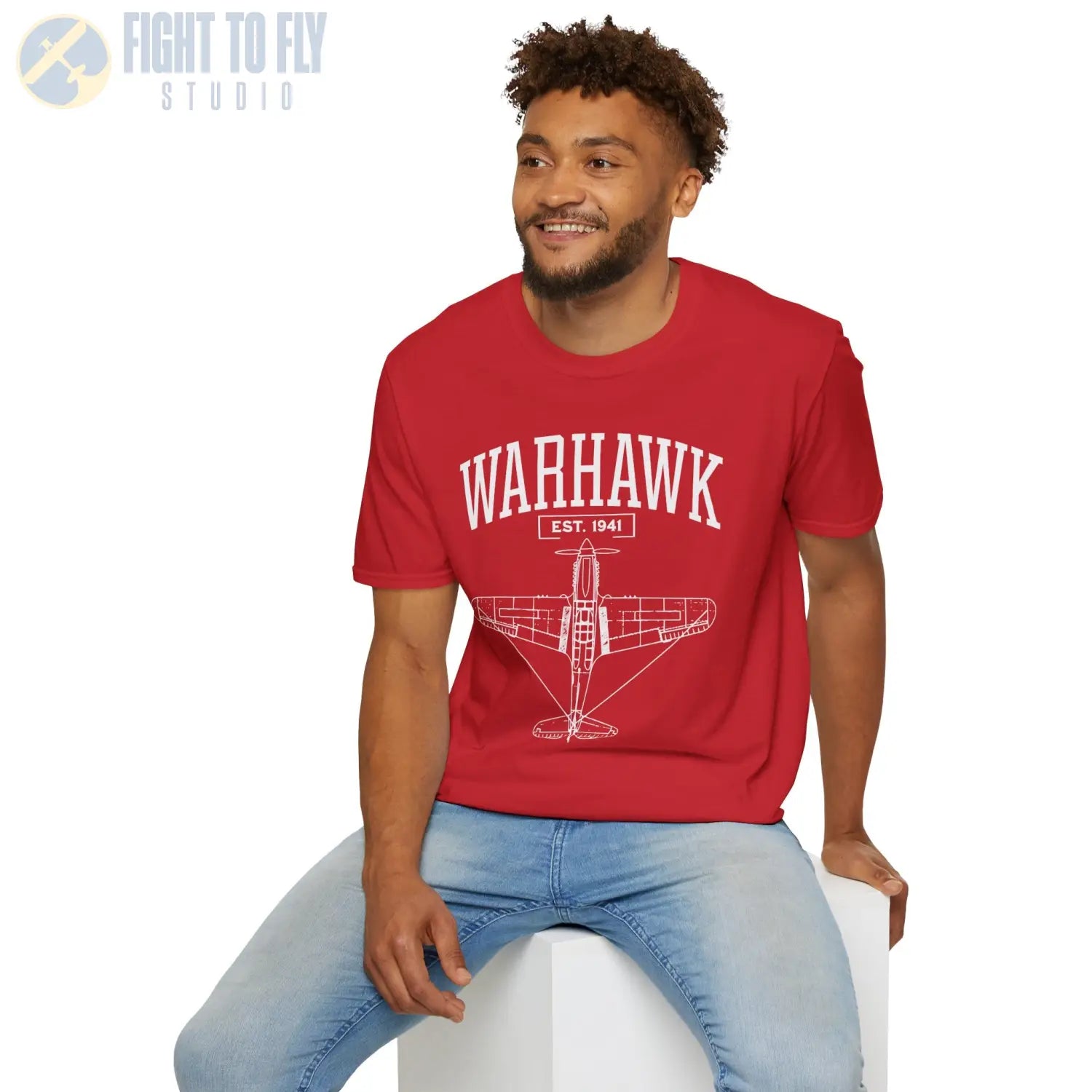 P-40 Warhawk - T-Shirt - Pilot gifts - WWII warbird t-shirt