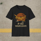 P-40 Warhawk “Retro Heritage” WWII T-Shirt - Pilot gifts - warbird t-shirt