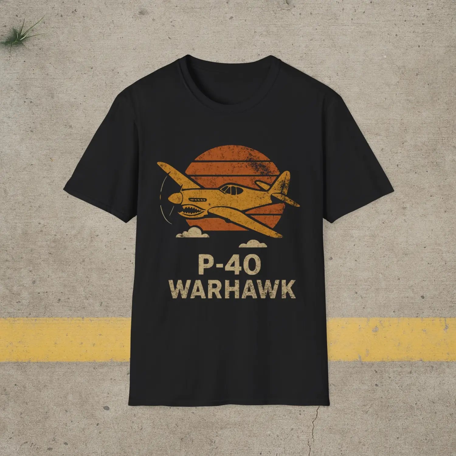 P-40 Warhawk “Retro Heritage” WWII T-Shirt - Pilot gifts - warbird t-shirt