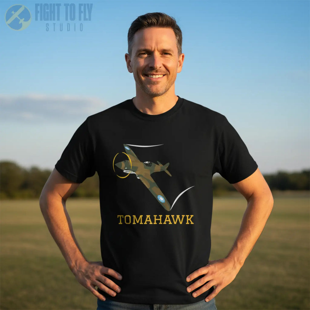 P-40C Tomahawk Premium T-Shirt - Pilot gifts - WWII warbird t-shirt