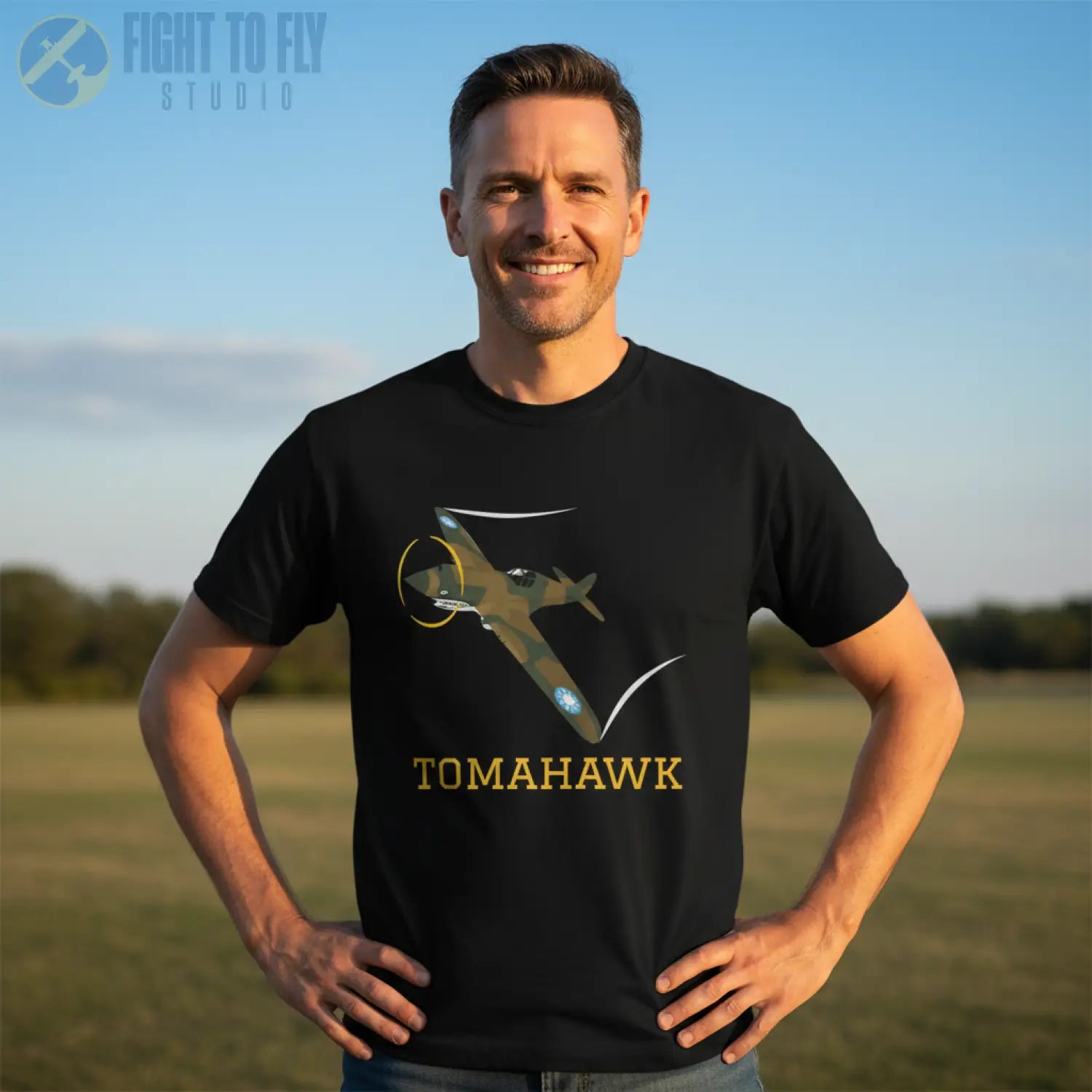 P-40C Tomahawk Premium T-Shirt - Pilot gifts - WWII warbird t-shirt