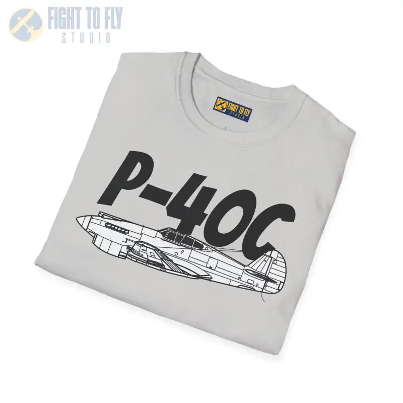 P-40C Warhawk Side Profile T-Shirt – Early WWII Fighter Aircraft Tee - Pilot gifts - warbird t-shirt