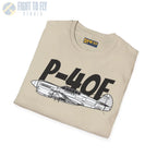 P-40E Side Profile T-Shirt - Pilot gifts - WWII warbird t-shirt