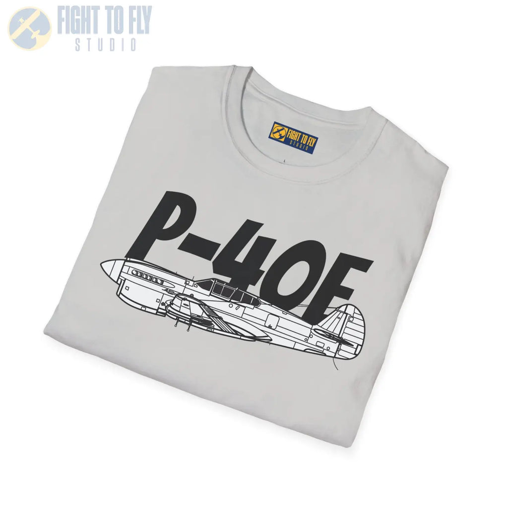 P-40E Side Profile T-Shirt - Pilot gifts - WWII warbird t-shirt