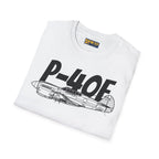 P-40E Side Profile T-Shirt - Pilot gifts - WWII warbird t-shirt