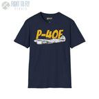 P-40E Side Profile T-Shirt - Pilot gifts - WWII warbird t-shirt