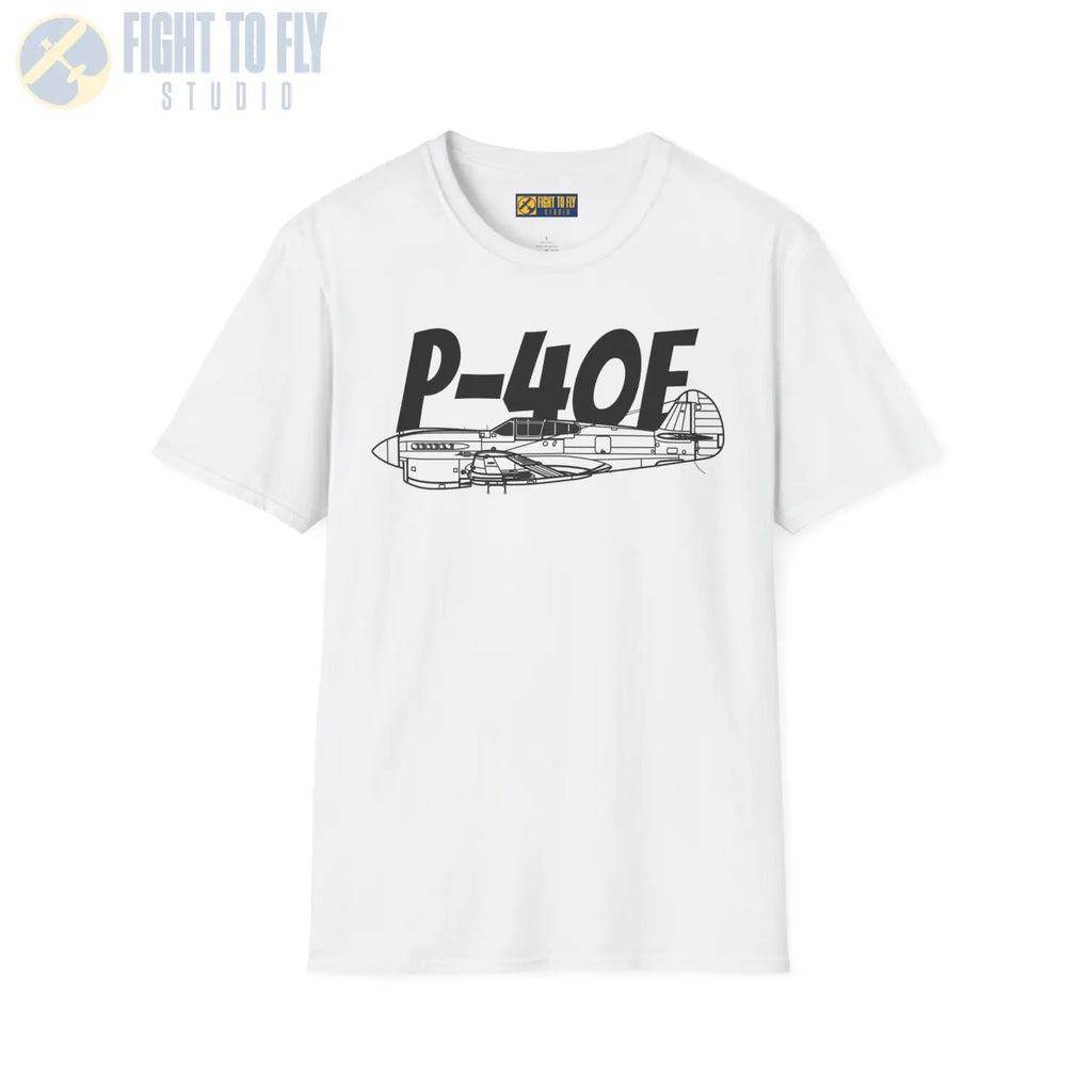P-40E Side Profile T-Shirt - Pilot gifts - WWII warbird t-shirt
