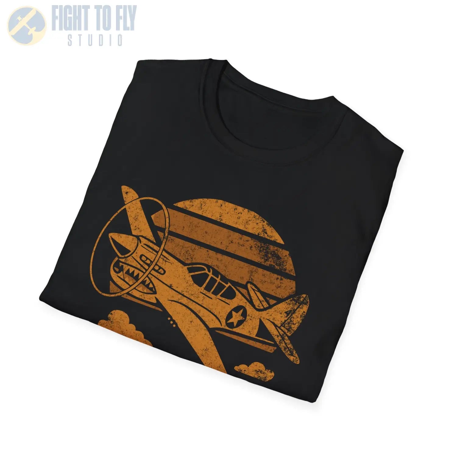 P-40E Warhawk “Retro Heritage” WWII T-Shirt - Pilot gifts - warbird t-shirt