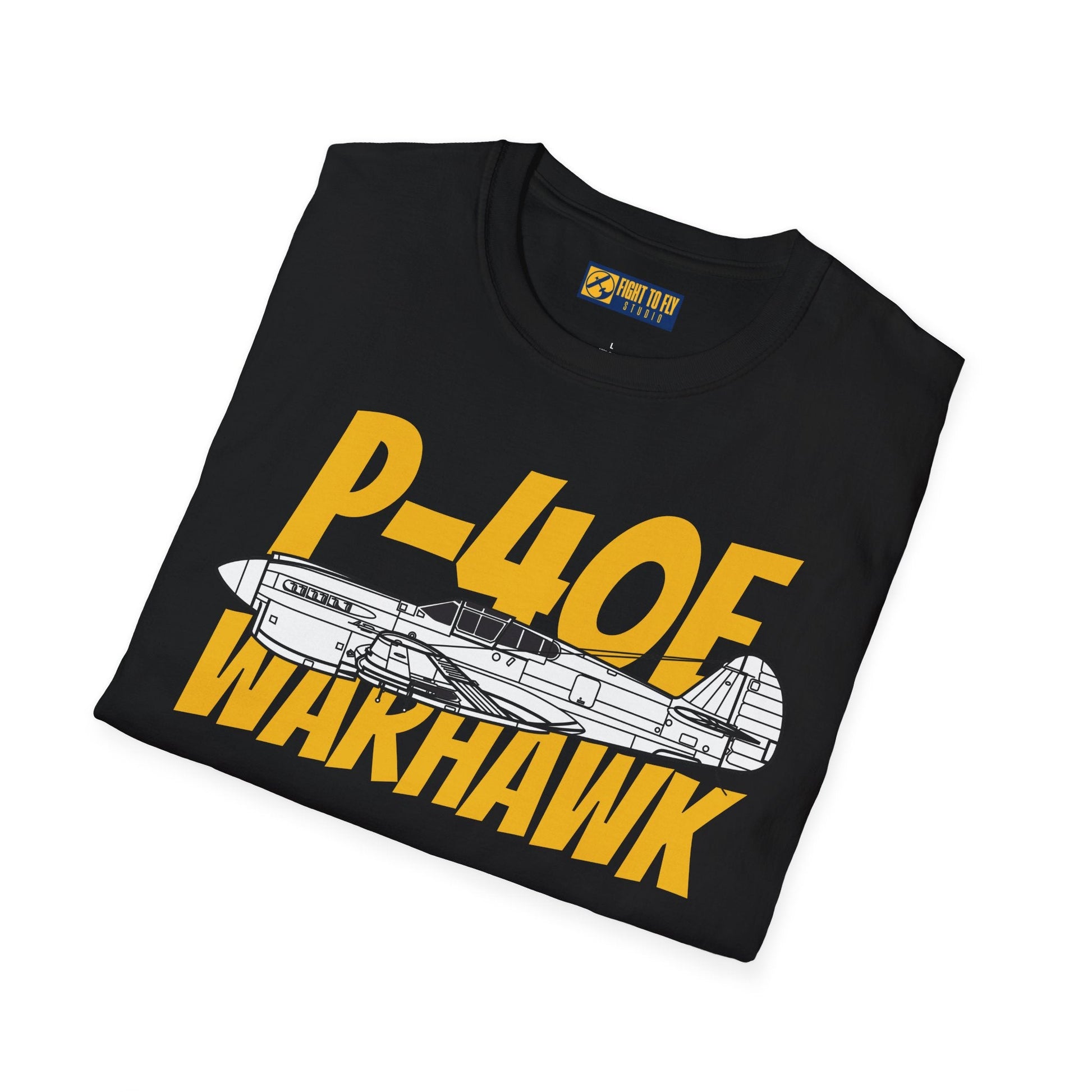 P-40E Warhawk Side Profile T-Shirt – Flying Tiger WWII Fighter Tee - Gifts for pilots - Aviation apparel
