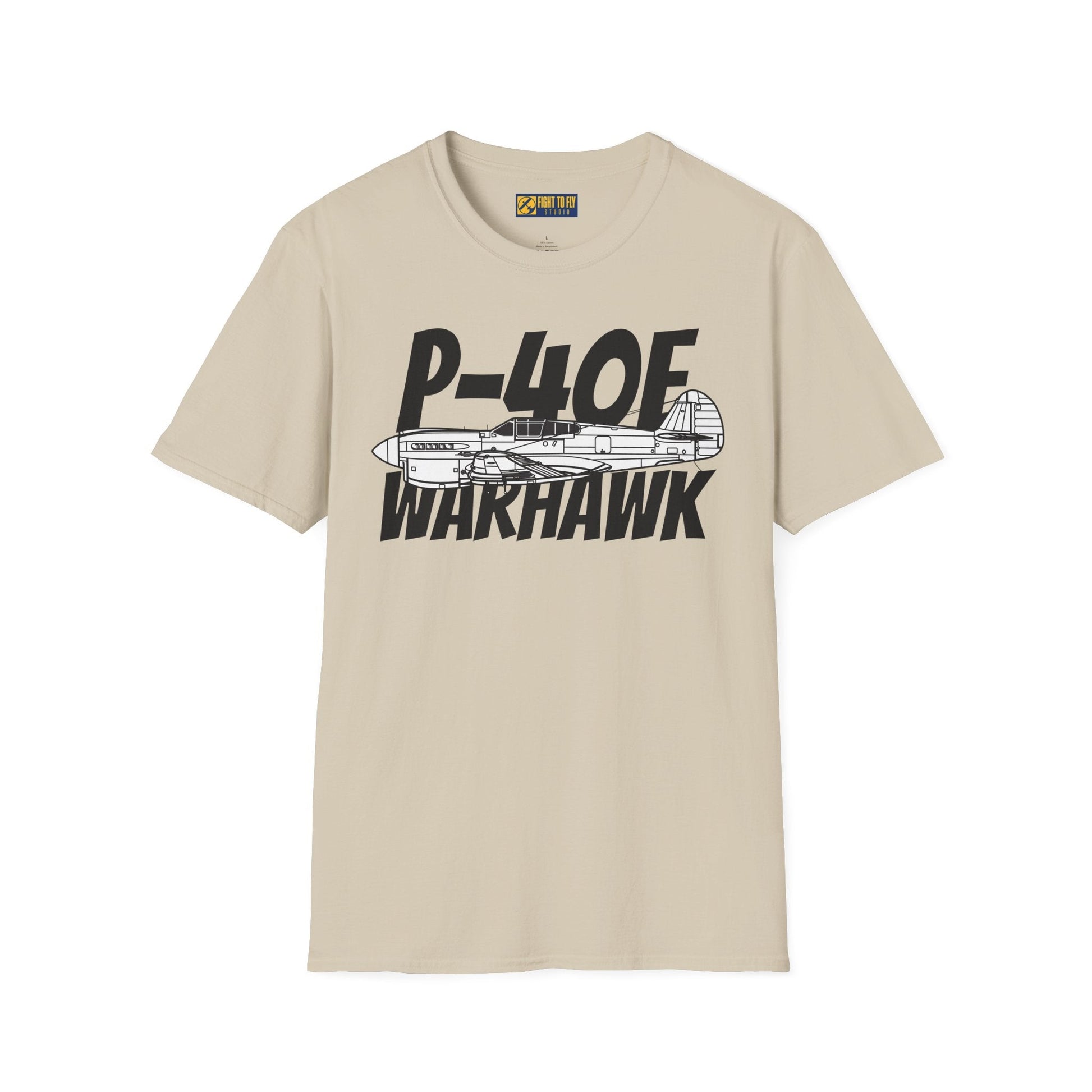 P-40E Warhawk Side Profile T-Shirt – Flying Tiger WWII Fighter Tee - Gifts for pilots - Aviation apparel