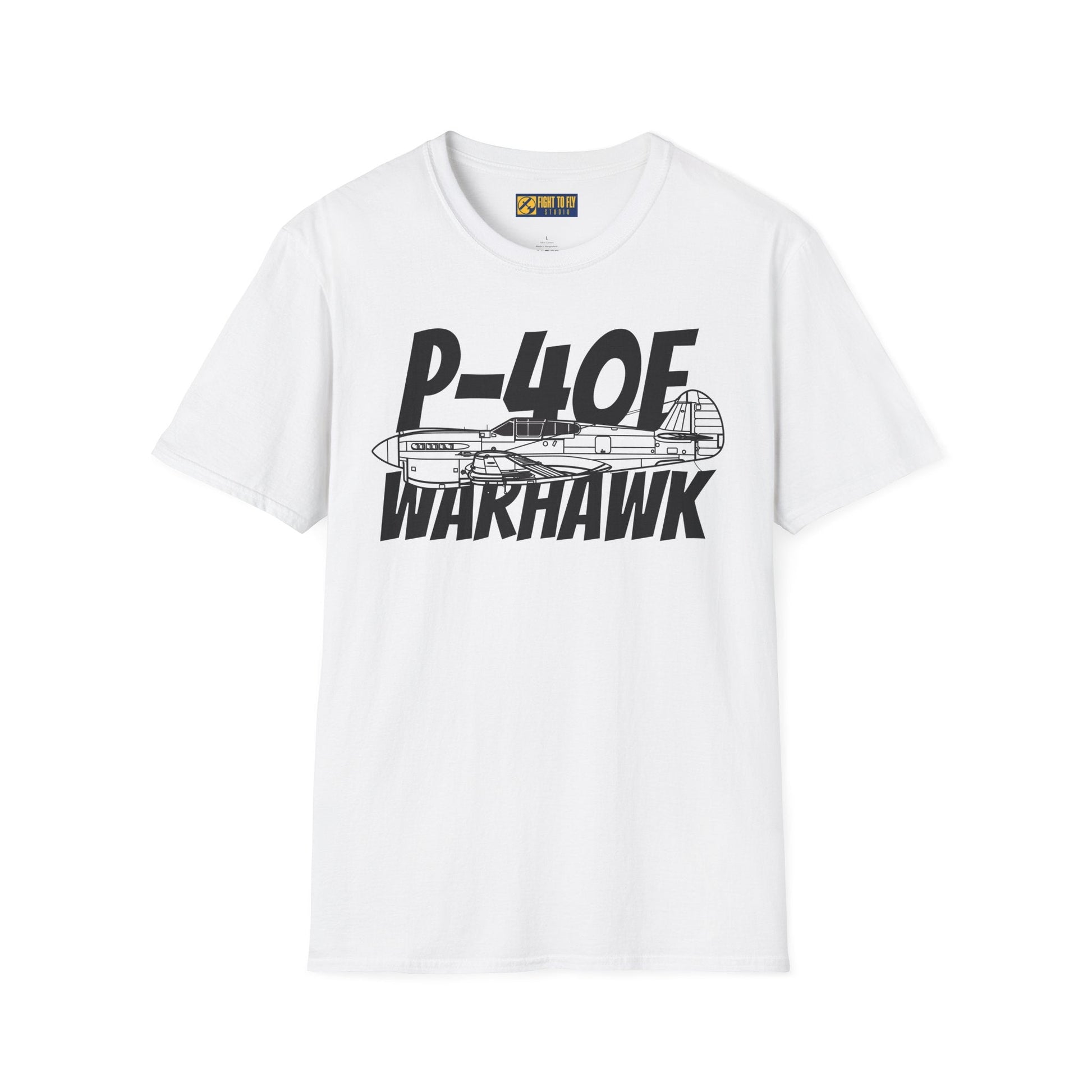 P-40E Warhawk Side Profile T-Shirt – Flying Tiger WWII Fighter Tee - Gifts for pilots - Aviation apparel
