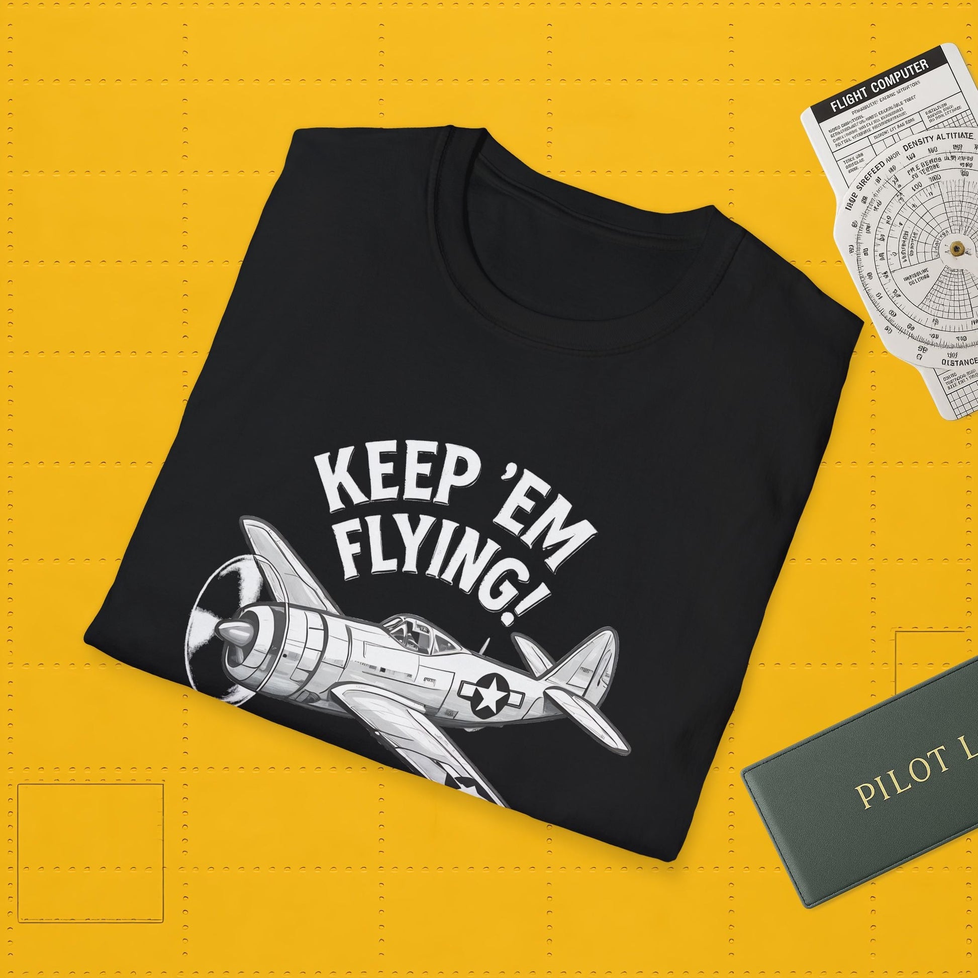 P-47 Premium T-Shirt – “Keep ’Em Flying!” WWII Jug Fighter Graphic Tee - Pilot gifts - warbird t-shirt