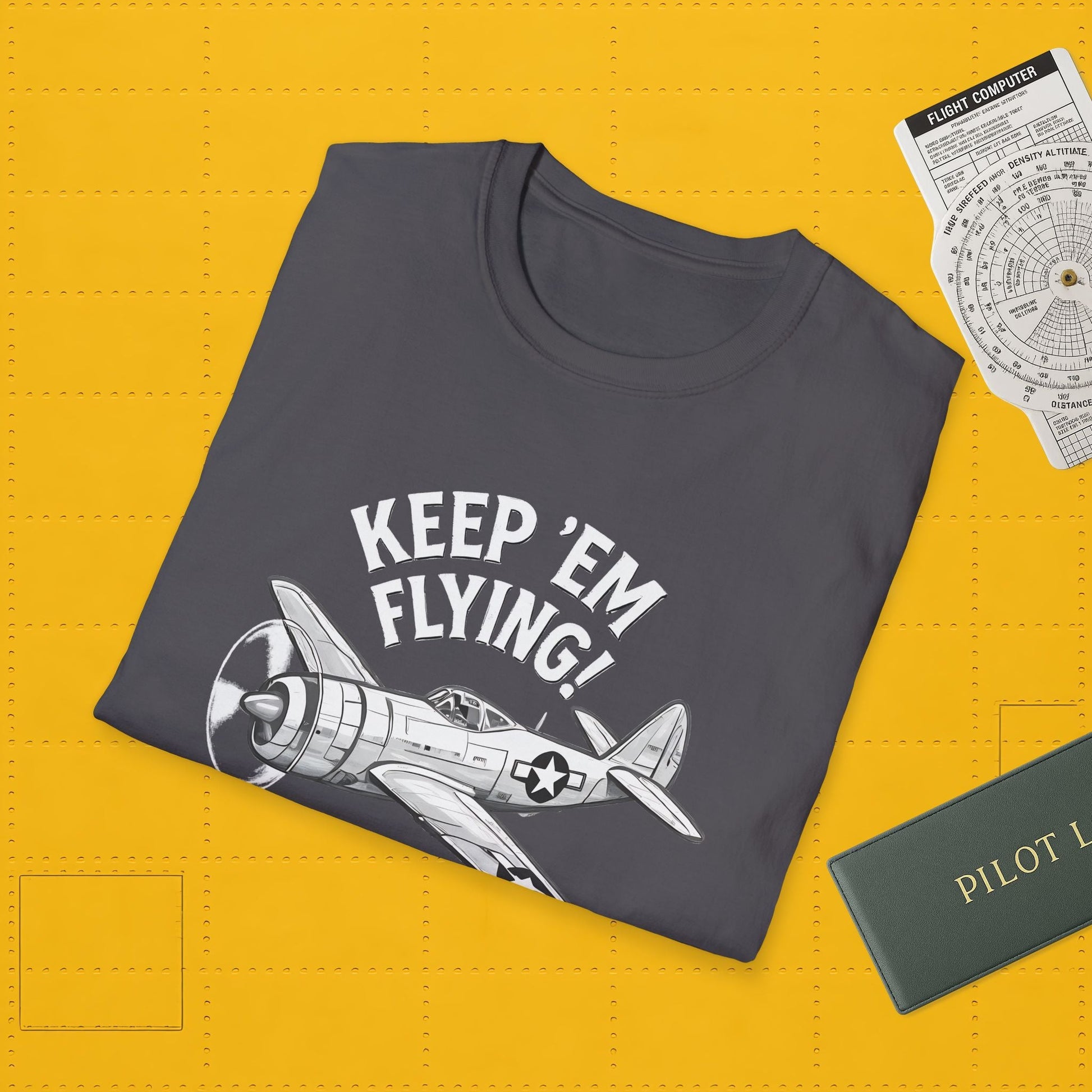 P-47 Premium T-Shirt – “Keep ’Em Flying!” WWII Jug Fighter Graphic Tee - Pilot gifts - warbird t-shirt