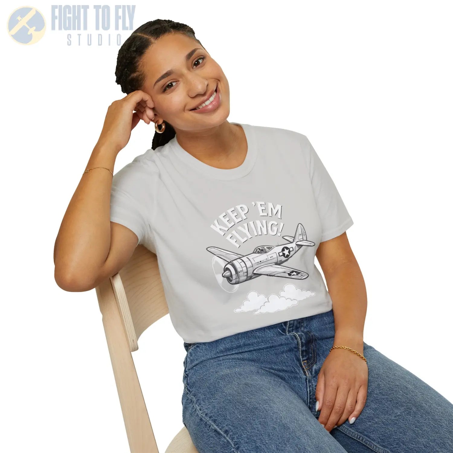 P-47 “Keep ’Em Flying!” - T-Shirt - Pilot gifts - WWII warbird t-shirt