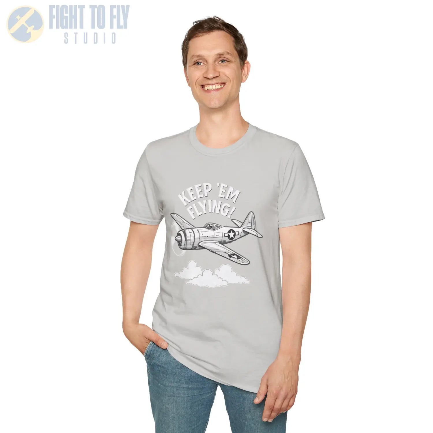 P-47 “Keep ’Em Flying!” - T-Shirt - Pilot gifts - WWII warbird t-shirt
