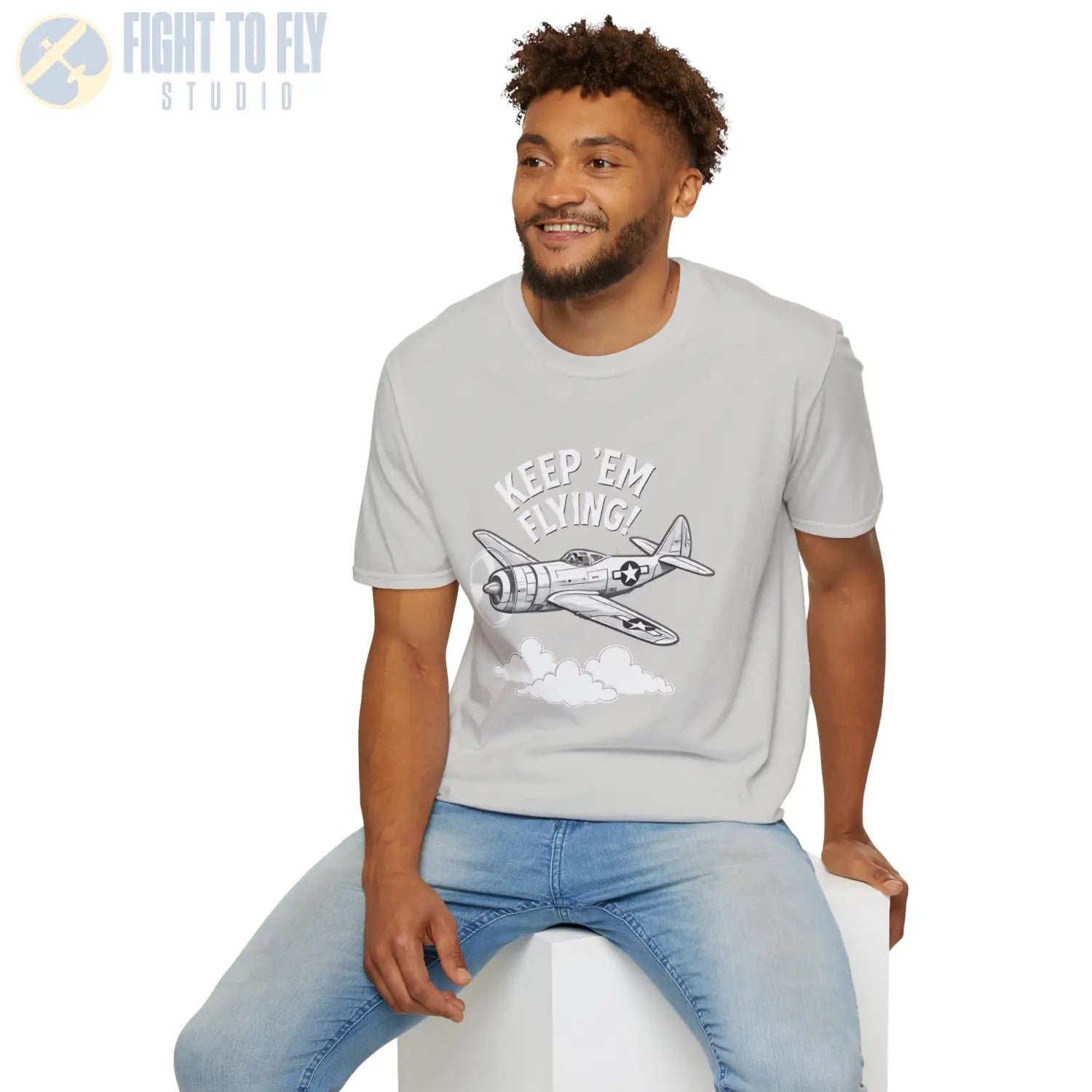 P-47 “Keep ’Em Flying!” - T-Shirt - Pilot gifts - WWII warbird t-shirt