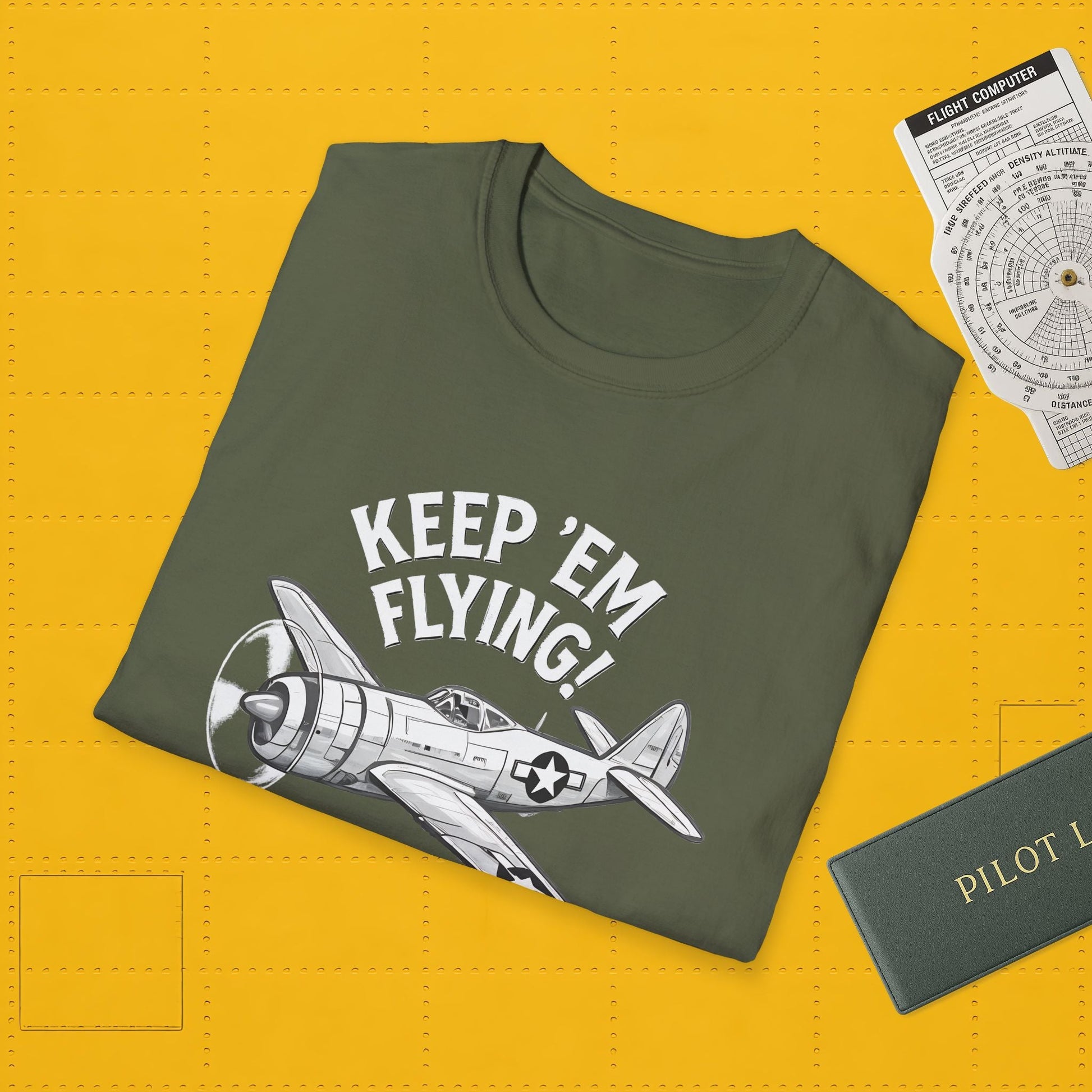 P-47 Premium T-Shirt – “Keep ’Em Flying!” WWII Jug Fighter Graphic Tee - Pilot gifts - warbird t-shirt