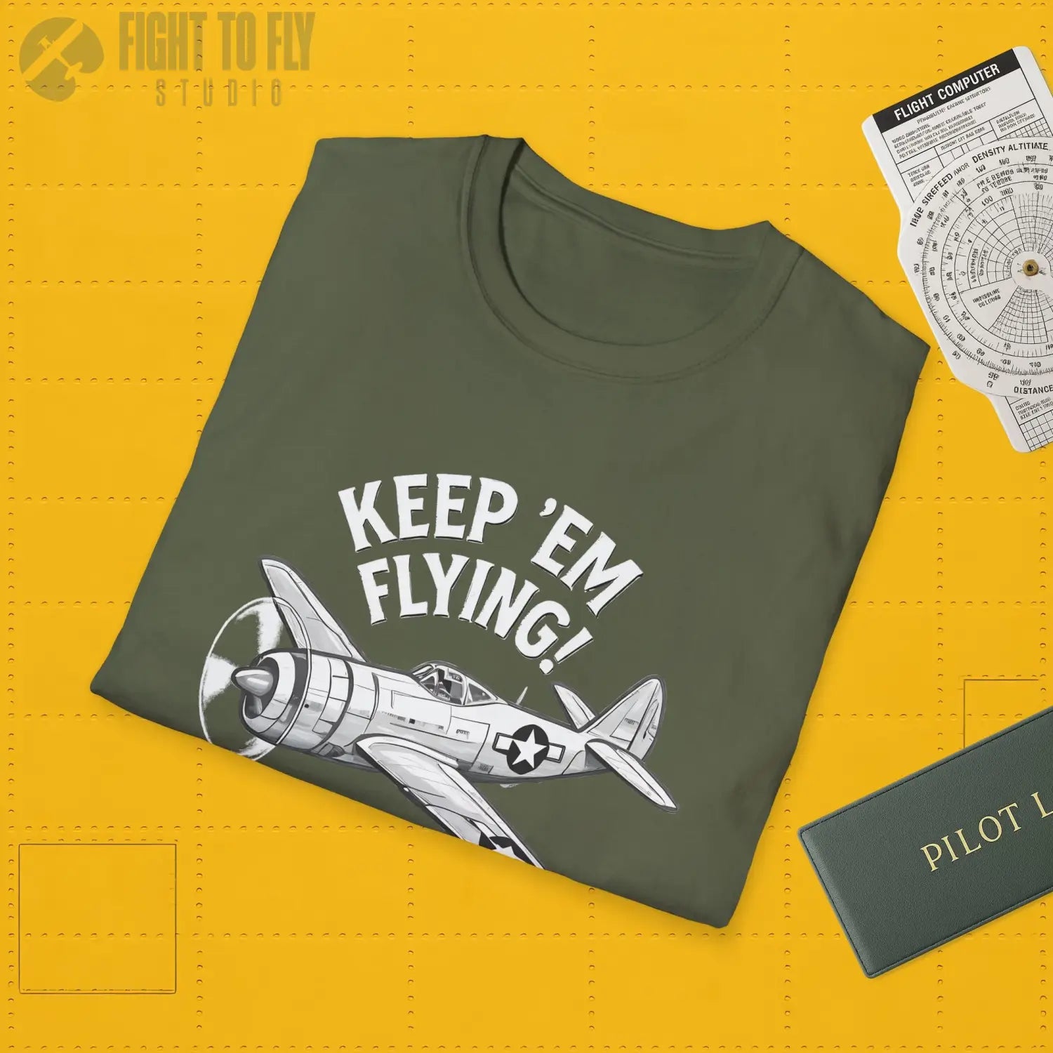 P-47 “Keep ’Em Flying!” - T-Shirt - Pilot gifts - WWII warbird t-shirt