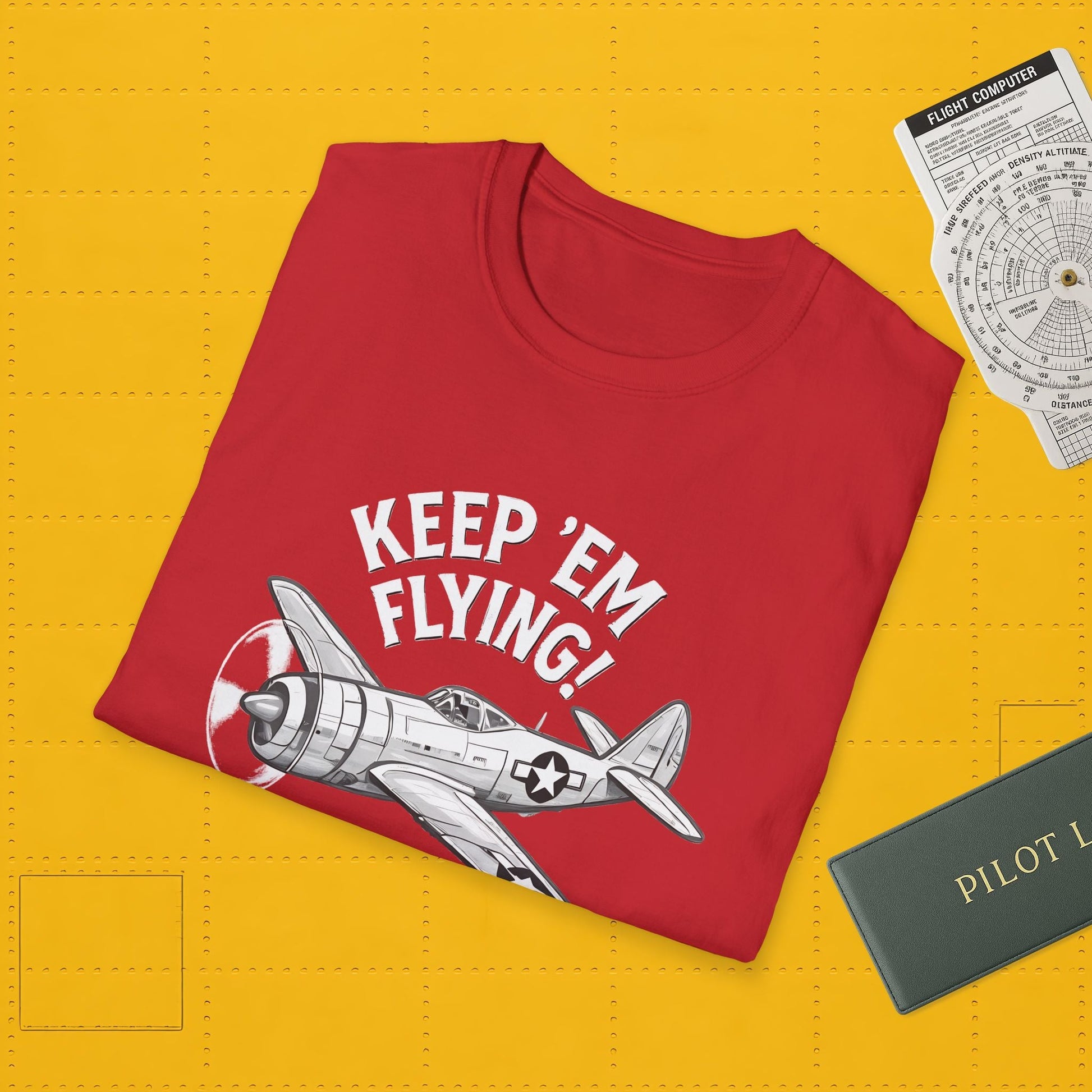 P-47 Premium T-Shirt – “Keep ’Em Flying!” WWII Jug Fighter Graphic Tee - Pilot gifts - warbird t-shirt