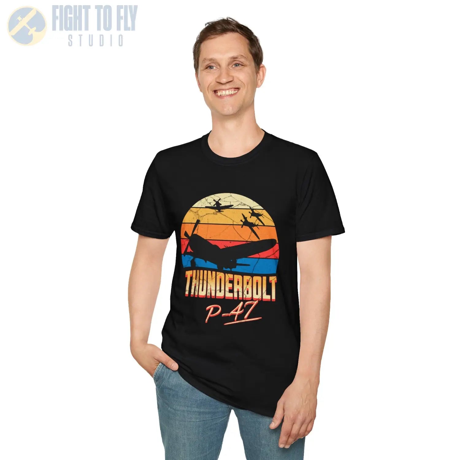 P-47 Premium T-Shirt - Pilot gifts - WWII warbird t-shirt