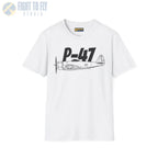 P-47 Thunderbolt Side Profile T-Shirt - Pilot gifts - WWII warbird t-shirt